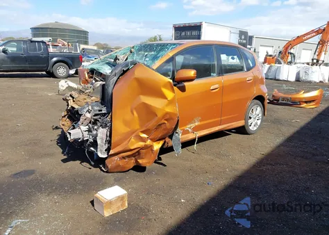 2010 Honda Fit Sport из США, поврежденный, VIN JHMGE8H49AC018355